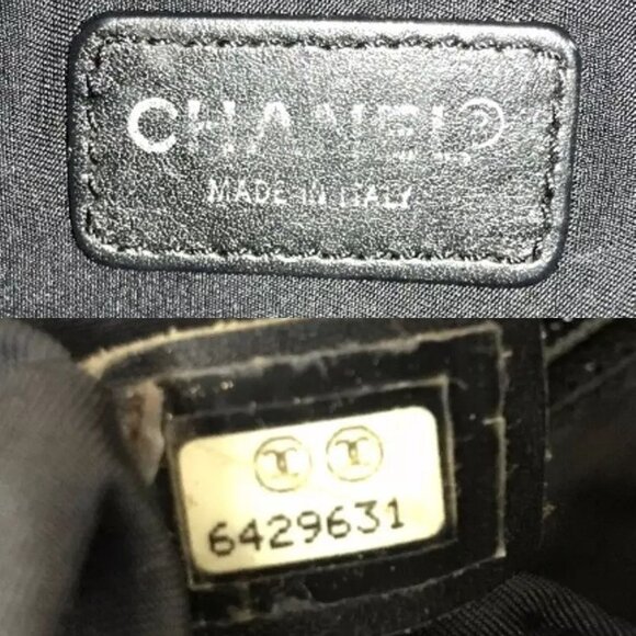 471175AJ (V2) Chanel Tote Bag Travel Line Black Nylon - Picture 12 of 13